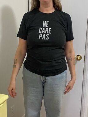 American Apparel Charcoal Grey Crewneck Tee